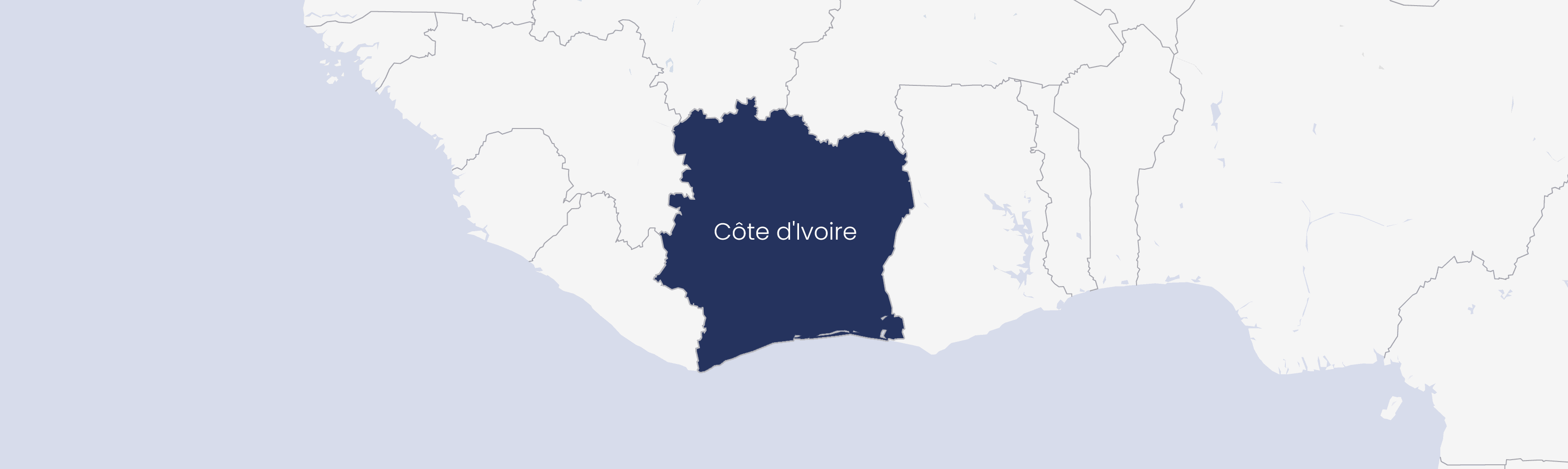 Map of Côte d'Ivoire Map of Côte d'Ivoire